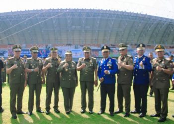 Wakil Gubernur Jambi Hadiri Upacara HUT Satpol PP, HUT Damkar dan HUT Satlinmas di Kota Palembang