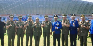 Wakil Gubernur Jambi Hadiri Upacara HUT Satpol PP, HUT Damkar dan HUT Satlinmas di Kota Palembang