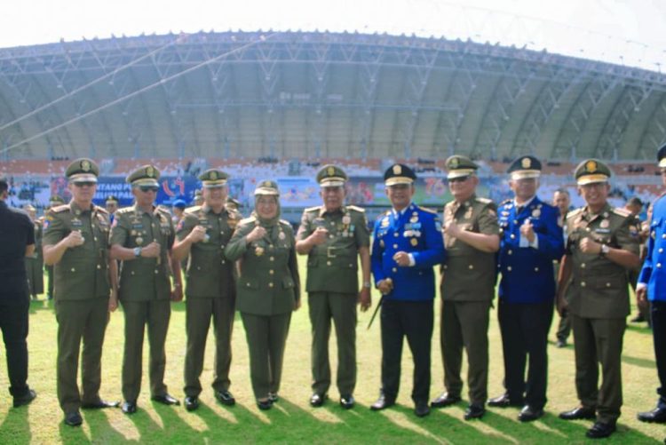 Wakil Gubernur Jambi Hadiri Upacara HUT Satpol PP, HUT Damkar dan HUT Satlinmas di Kota Palembang