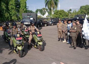 Walikota Maulana Lepas Satgas Bahagia Wilayah Kecamatan se-Kota Jambi