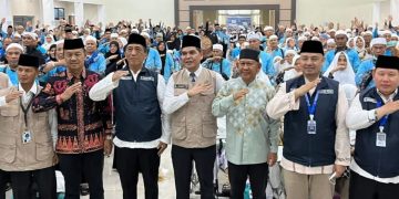 Wabup H A Khafidh Sambut Jamaah Haji Merangin di Jambi