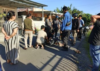 Gara-gara HP, Pria di Tanjab Barat Dibacok Temannya Hingga Luka Parah