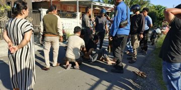 Gara-gara HP, Pria di Tanjab Barat Dibacok Temannya Hingga Luka Parah
