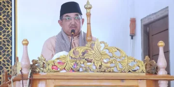 Safari Jumat di Masjid Al Muhajirin Kelurahan Rantau Badak, Bupati Salurkan Langsung Bantuan Pembangunan Masjid dan Santunan kepada Masyarakat