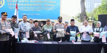 Danrem 042/Garuda Putih Hadiri HANI 2026, Tegaskan Komitmen Perang Melawan Narkoba