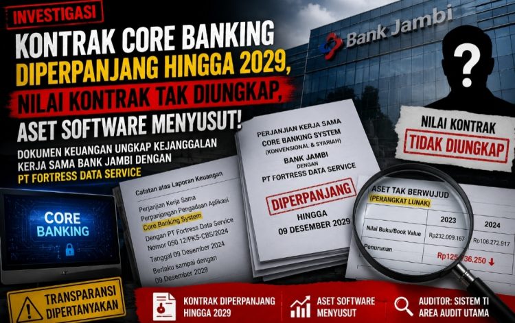 Kontrak Ada, Nilai Tak Ada: Hadi Prabowo S.H Perpanjangan Core Banking Bank Jambi Layak Diaudit Lebih Mendalam