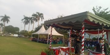 Gubernur Jambi Dr.H.Alharis dan Wakil gubernur Jambi Drs.Abdullah Sani M.Pd Hadiri Upacara Peringatan Hari Lahir Pancasila Tahun 2026