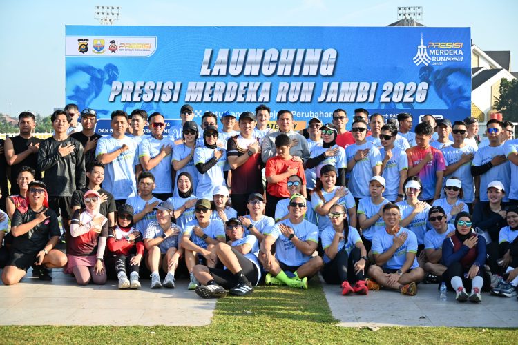 Polda Jambi Launching Presisi Merdeka Run Jambi 2026, Wujudkan Semangat “Satu Langkah, Sejuta Perubahan”