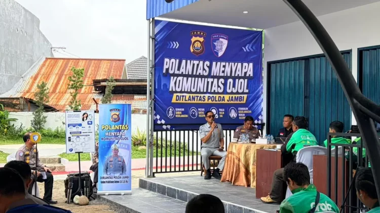 Di Pojok Lantas, Ditlantas Polda Jambi Gandeng Ojol Jadi Pelopor Keselamatan