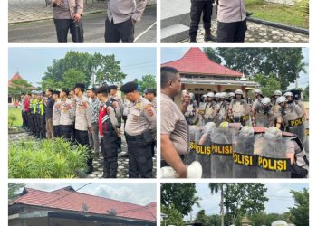Jelang HUT Bhayangkara Ke-80, Polres Muaro Jambi Asah Kemampuan Dalmas Antisipasi Gangguan Kamtibmas