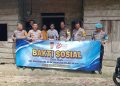 Sambut Hari Bhayangkara Ke-80, Polsek Mestong Salurkan Bantuan Sembako Untuk Warga Desa Ibru