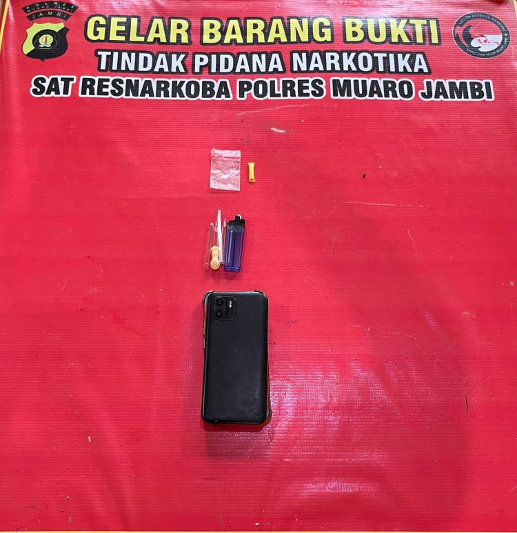 Satresnarkoba Polres Muaro Jambi Ungkap Kasus Dugaan Penyalahgunaan Narkotika di Taman Rajo, Satu Orang Diamankan