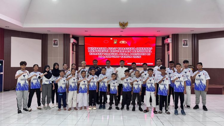 Polres Muaro Jambi Lepas Atlet Karate INKANAS untuk Berlaga di Kejuaraan Nasional Piala Presiden RI 2026 di Lampung