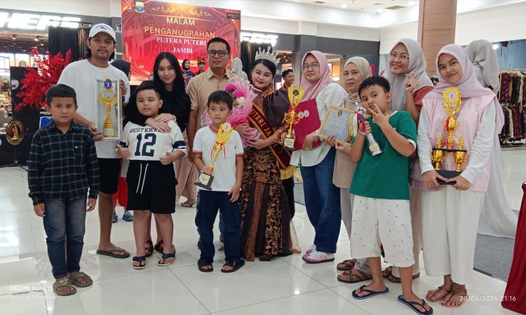 Borong Empat Penghargaan, Afia Meilin Putri Islamy Resmi Dinobatkan sebagai Puteri Jambi 2026