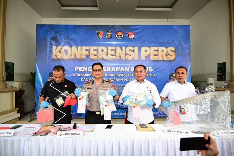 Polda Jambi Ungkap Ratusan Kasus Kriminal, Narkoba, BBM Ilegal dan PETI Selama Semester I 2026