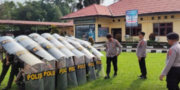 Polres Tanjab Timur Gelar Latihan Dalmas Rutin, Wujudkan Personel Siap Hadapi Gangguan Kamtibmas