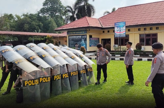Polres Tanjab Timur Gelar Latihan Dalmas Rutin, Wujudkan Personel Siap Hadapi Gangguan Kamtibmas