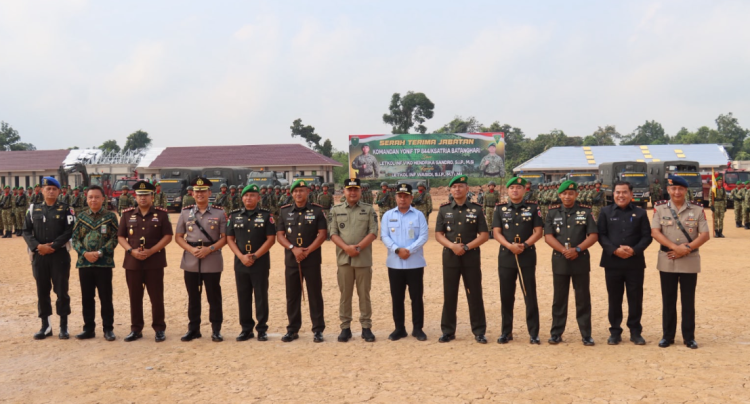 Kapolres Tebo Hadiri Sertijab Danyonif TP 844/KB, Tegaskan Komitmen Sinergitas TNI-Polri Jaga Kamtibmas
