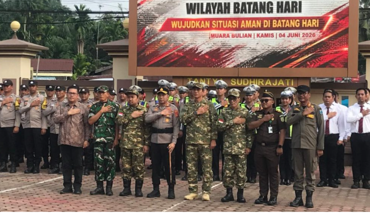 Apel Kebangsaan Sabuk Kamtibmas, Kapolres Batanghari Dorong Partisipasi Warga Menjaga Kamtibmas