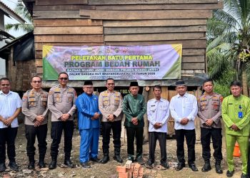 Polres Muaro Jambi dan Baznas Wujudkan Rumah Layak Huni untuk Warga Kurang Mampu