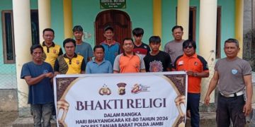 Polsek Mestong Gelar Bakti Religi di Klenteng Liang Hiang