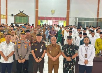 Kapolres Bungo Hadiri Deklarasi Pilrio Serentak, Ajak Masyarakat Jaga Demokrasi Desa yang Aman dan Damai