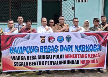 Polres Batang Hari Bersama Masyarakat Wujudkan Kampung Bebas dari Narkoba