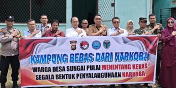 Polres Batang Hari Bersama Masyarakat Wujudkan Kampung Bebas dari Narkoba