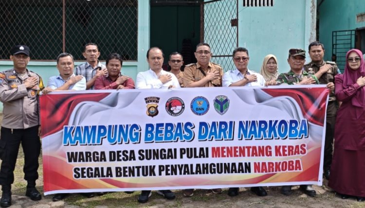 Polres Batang Hari Bersama Masyarakat Wujudkan Kampung Bebas dari Narkoba