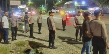 Patroli Blue Light On Polres Sarolangun Jaga Kondusivitas Malam Hari, Cegah Balap Liar dan Gangguan Kamtibmas