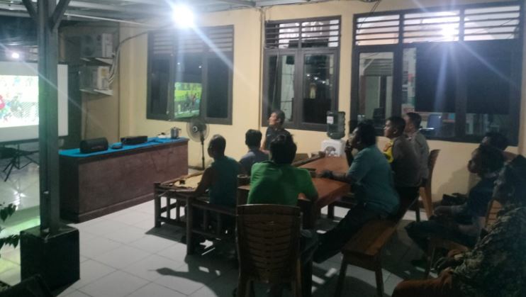 Polsek Pamenang Gelar Nobar Piala Dunia 2026, Wujud Kedekatan Polri dengan Masyarakat
