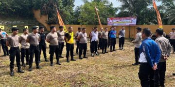 Sambut HUT Bhayangkara ke-80, Polres Sarolangun Gelar Lomba Menembak untuk Tingkatkan Profesionalisme Personel
