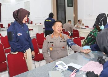 Sambut Hari Bhayangkara ke-80, Polresta Jambi Gelar Donor Darah dan Bakti Kesehatan