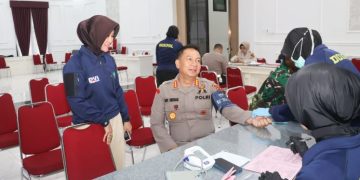 Sambut Hari Bhayangkara ke-80, Polresta Jambi Gelar Donor Darah dan Bakti Kesehatan