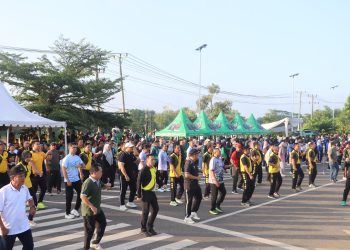 Hari Bhayangkara ke-80, Polres Batanghari Pererat Sinergi dengan Masyarakat Lewat Olahraga Bersama