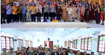 Kapolda Jambi Silaturahmi dengan Pengurus Gereja GBKP dan GKPS di Kota Jambi