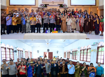 Kapolda Jambi Silaturahmi dengan Pengurus Gereja GBKP dan GKPS di Kota Jambi