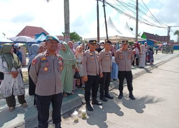 Polres Tanjab Barat Amankan Penyambutan Jamaah Haji Kloter 24 di Kuala Tungkal