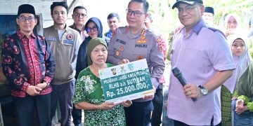Sambut Hari Bhayangkara Ke-80, Pemkot Jambi, Polresta Jambi dan Baznas Kolaborasi Bedah Rumah Mak Gambreng