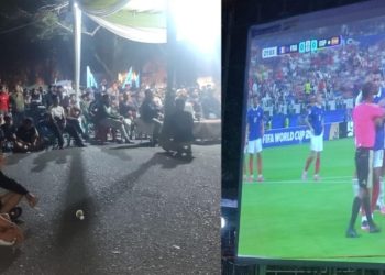 Spektakuler! Nobar Bola Gembira Diskominfo Merangin