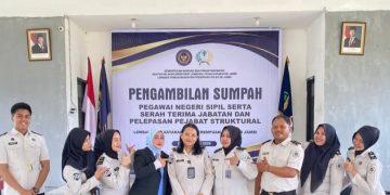 7 Pegawai Lapas Perempuan Kelas IIB Jambi Angkatan 2024 Resmi Diambil Sumpah/Janji sebagai Pegawai Negeri Sipil