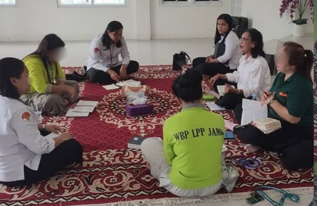 Lapas Perempuan Kelas II B Jambi Gelar Acara Rutin Kerohanian Kristen