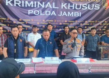 Polda Jambi Berhasil Ungkap Pelaku Pembobol Bank 9 Jambi