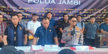 Polda Jambi Berhasil Ungkap Pelaku Pembobol Bank 9 Jambi