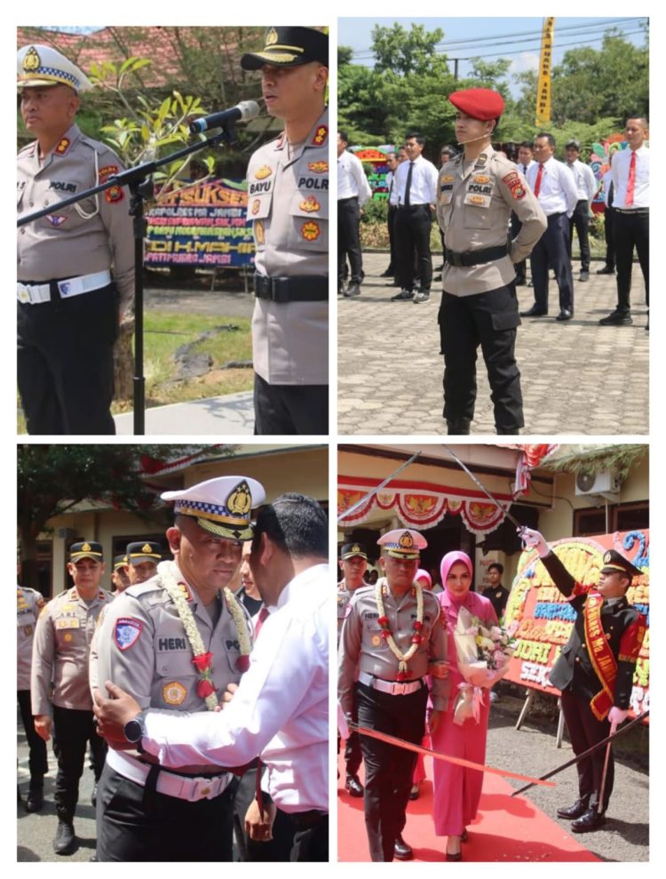 Polres Muaro Jambi Gelar Upacara Penyambutan Pejabat Baru