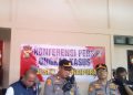 Kapolresta Jambi Pimpin Konferensi Pers Pengungkapan 4 Kasus