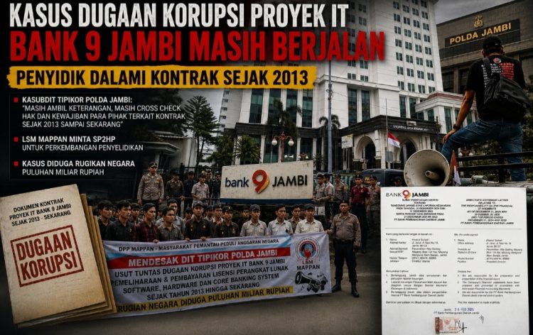 Kasubdit Tipikor Polda Jambi: Penyelidikan Dugaan Korupsi Proyek IT Bank 9 Jambi Masih Berjalan, Penyidik Dalami Kontrak Sejak 2013