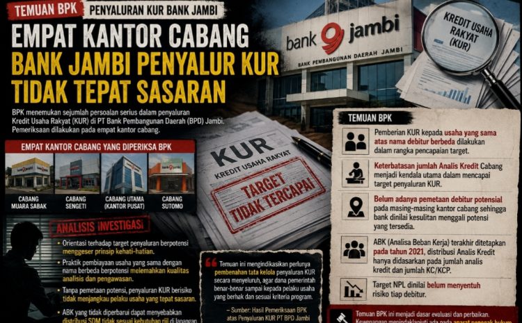 Empat Kantor Cabang Bank Jambi Disorot, LSM MAPPAN Desak Aparat Lakukan Penyelidikan Dugaan Penyaluran KUR Tidak Tepat Sasaran