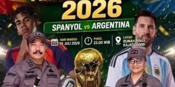 Final Spanyol Vs Argentina, Kajati Jambi Ajak Masyarakat Jambi Nobar Bersama ” Ada Doorprize “