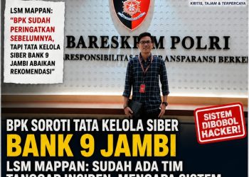 Tim Siber Sudah Dibentuk, Bank 9 Jambi Tetap Jebol